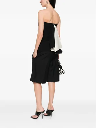 Entire studios Strapless Panelled Blouse - Black