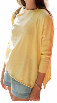Mersea Catalina Crew Neck Sweater In Butter Yellow