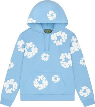 Denim Tears Felpa con cappuccio Wreath - Blu