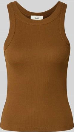 BA&SH Tanktop mit Rundhalsausschnitt Modell CYNDA in Dunkelbraun, Gr&ouml;&szlig;e XS