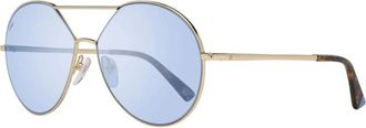 Web Eyewear Sunglasses, female, Yellow, Size: ONE SIZE Metal Frame Retro Sunglasses