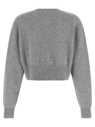 Elisabetta Franchi Wool and Cashmere Blend Cardigan - Gray