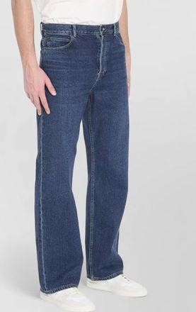 The Row siouxie denim straight leg regular trousers