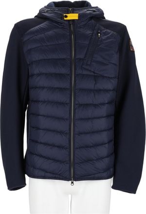 Parajumpers Blue Quilted Hooded Polyamide Down Jacket