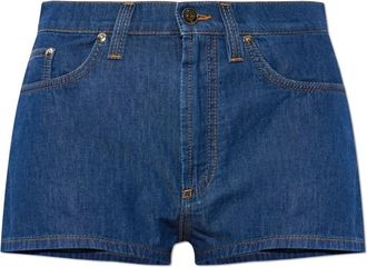 Versace Chambray Denim Mini Shorts - Dames - Denim shorts - Blauw - W26 - Denim - Korte Broeken
