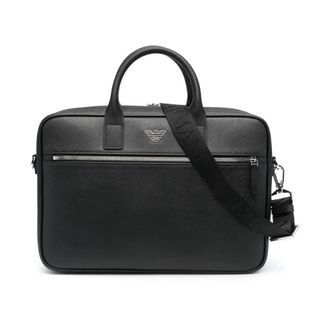 Emporio Armani Briefcase Bag - Heren - Laptoptassen - Zwart - ONE Size - Tassen