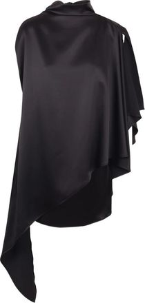 Ssheena Asymmetrische Mini Jurk - Dames - Korte kleedjes - Zwart - 2XL - Kleedjes