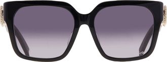 Dior 30Montaigne S11F Smoke Gradient Square Ladies Sunglasses CD40144F 01B 56