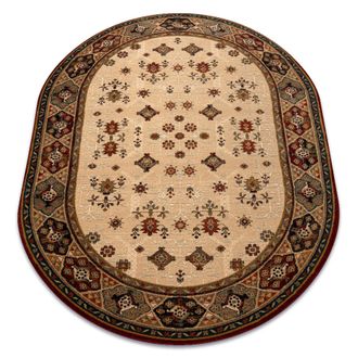 RugsX Rugsx - Alfombra De Lana Omega Oval Taros Oriental Rudy 2 Terracota Beige 170x235 Cm