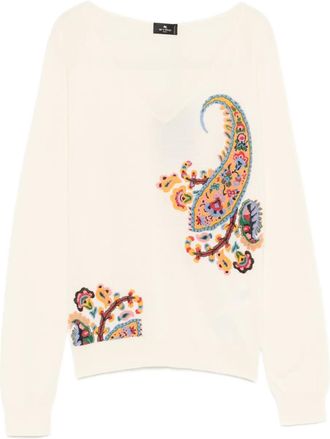 Etro T-shirt con stampa paisley - Toni neutri