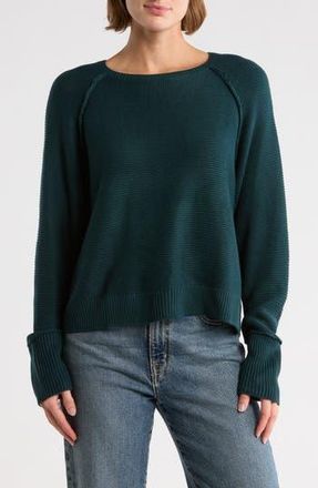 Adrianna Papell Exposed Seam Sweater in Marine Teal at Nordstrom Rack, Size X-Large