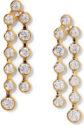 Nadri Brooklyn Cubic Zirconia Linear Drop Earrings in Gold at Nordstrom