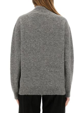 Alysi Alpaca Blend Turtleneck Sweater - Gray