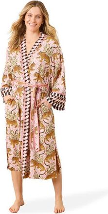 Printfresh Eco Satin Robe in Blush at Nordstrom, Size Xx-Small