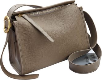 Generic Compatible For Leather Womens Shoulder Crossbody Bags Wide Straps Bag(Grey)