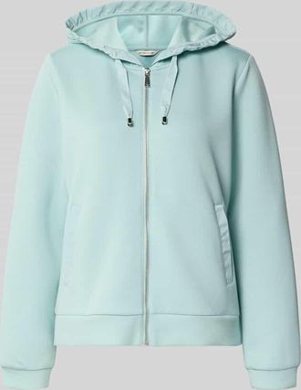 Tom Tailor Regular Fit Sweatjacke mit Viskose-Anteil in Mint, Gr&ouml;&szlig;e XXXL