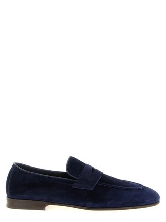 Brunello Cucinelli Blue Slip On Loafers