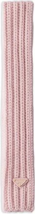 Prada Gebreide sjaal met logo - Roze