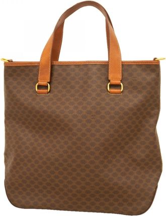 Celine Brown Pvc Tote Bag (Pre-Owned)
