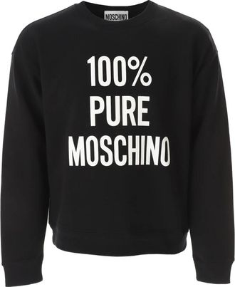 Moschino Pure Sweatshirt Lange Mouwen Zwart - Heren - Sweatshirts - Zwart - M - Katoen - Hoodies & sweatvesten