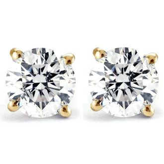 Pompeii3 1/4ct Diamond Studs 14K Yellow Gold
