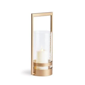Napa Home & Garden Atrio Hurricane Candle Holder in Gold at Nordstrom, Size Large