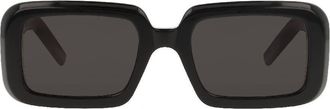 Saint Laurent New Wave Black Rectangular Unisex Sunglasses SL 534 SUNRISE 001 52