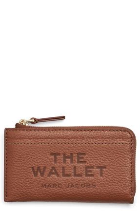 Marc Jacobs The Top Zip Multi Leather Wallet in Argan Oil at Nordstrom
