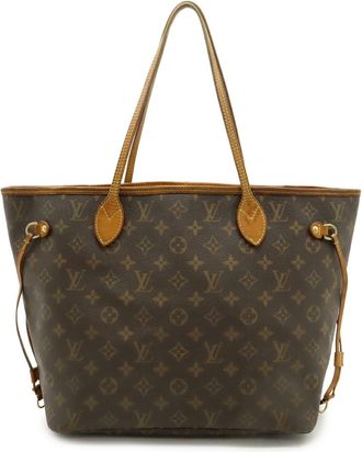 Louis Vuitton Brown Monogram Canvas Shoulder Bag Tote Bag (Pre-Owned)