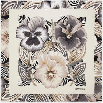 Ferragamo Breeze Print Silk Scarf Accessories