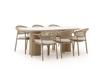 Hartman Hartman Taragona/Valencia 220cm dining tuinset 7-delig