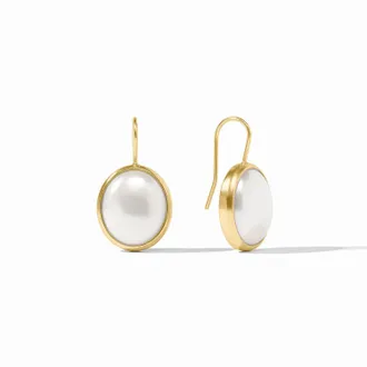 Julie Vos Womens Laguna Stone Earring In Pearl