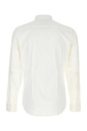 Gucci Mens Shirt White Cotton Nylon Elastane