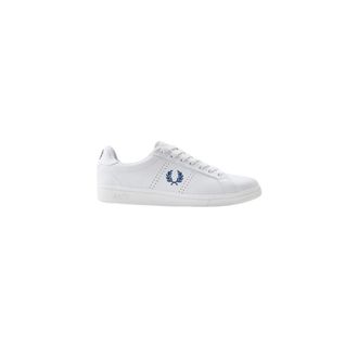 Fred Perry Sneakers, male, White, 9 UK, Towelling Trainers with Laurel Detail