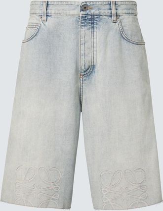 Loewe Shorts de denim con anagrama