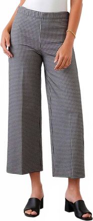 Karen Kane Wide-Leg Pants In Check
