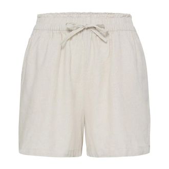 Ichi Ichi - Ihlinno Shorts Casual - Dames - Korte broeken - Beige - Maat: L