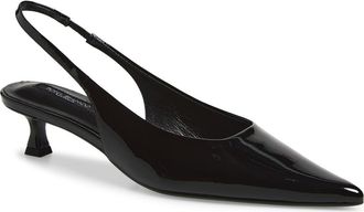 Tony Bianco Catie Slingback Pump in Black Leather Ph at Nordstrom, Size 6.5