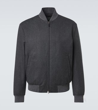 Canali Wool bomber jacket
