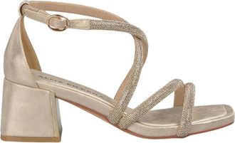 Alma En Pena Alma EN Pena, Schoenen, Dames, Geel, 39 EU, Sandaal met gekruiste bandjes hak