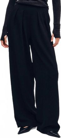 Enza Costa Crepe Essential Trouser In Black