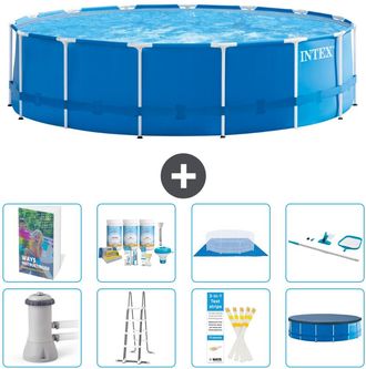Intex Piscina Con Estructura Redonda - 457x122 Cm - 9-piezas S615