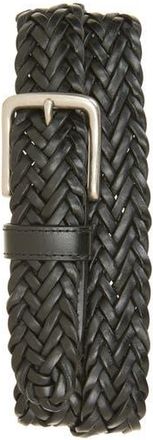 Nordstrom Braided Leather Belt in Black at Nordstrom Rack, Size 38