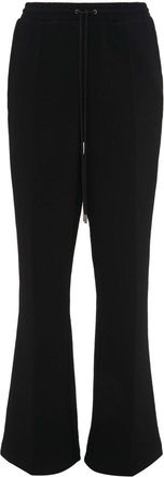 J.W.Anderson slim-cut flared track pants - women - Polyester - 10 - Black