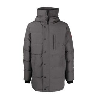 Canada Goose Grey Carson Parka with Logo Patch
