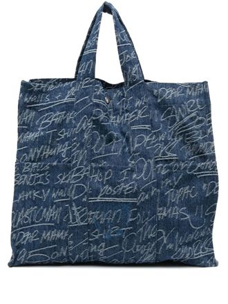 Sky High Farm logo tote bag - Blue