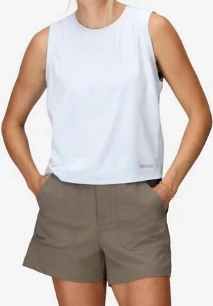 Marmot Womens Airexchange Upf 50 High-Neck Tank In Vapor