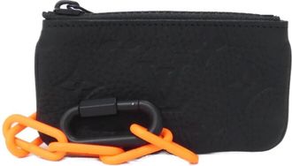 Louis Vuitton Black Leather Coin Purse/Coin Case (Pre-Owned)