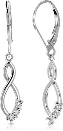 Vir Jewels 1/20 cttw Lab Grown Diamond Dangle Earrings in Sterling Silver With Latch Backs For Women