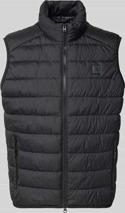 Marc O'Polo Steppweste mit Stehkragen in Black, Gr&ouml;&szlig;e XXL